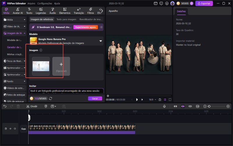 Nano Banana: Carregar uma imagem do produto