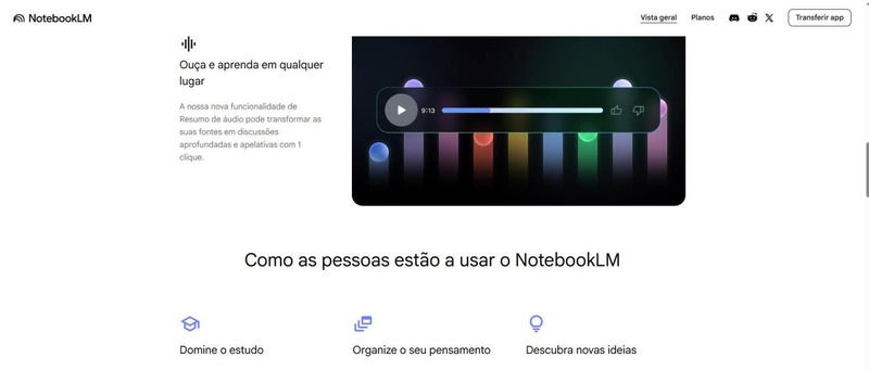 como usar notebooklm audio