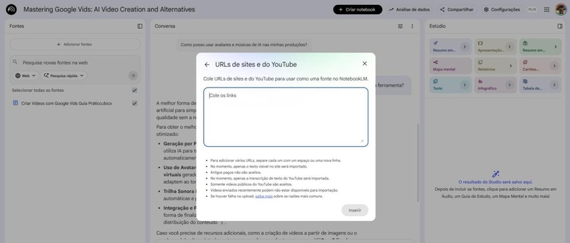 como usar notebooklm comparar