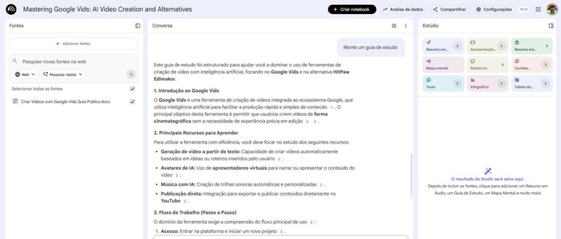 como usar notebooklm estudar