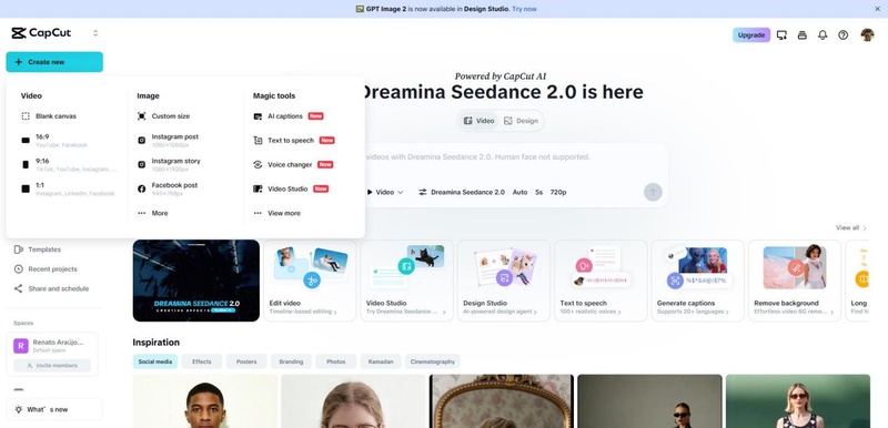 abrir projeto capcut