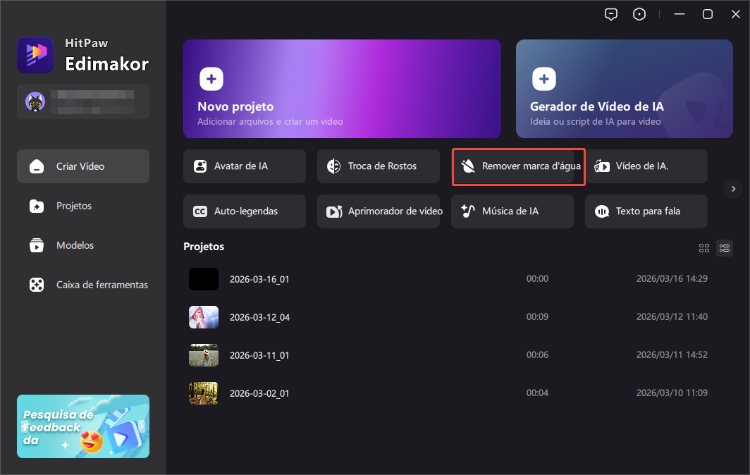 abra o removedor de marca d'água edimakor