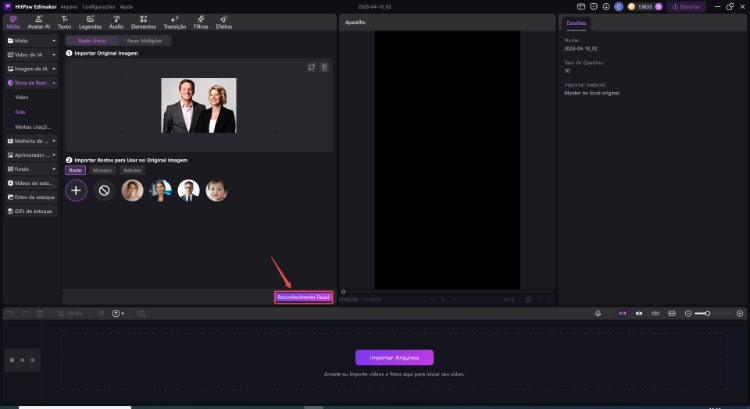photoshop troca de rosto e tom de pele