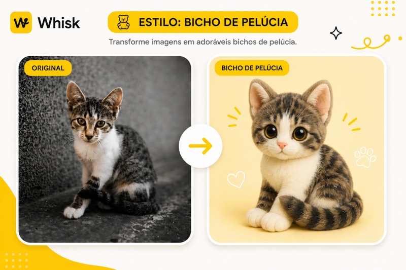 bicho pelucia whisk