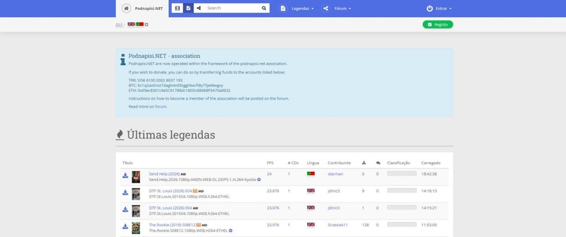 site podnapisi legendas