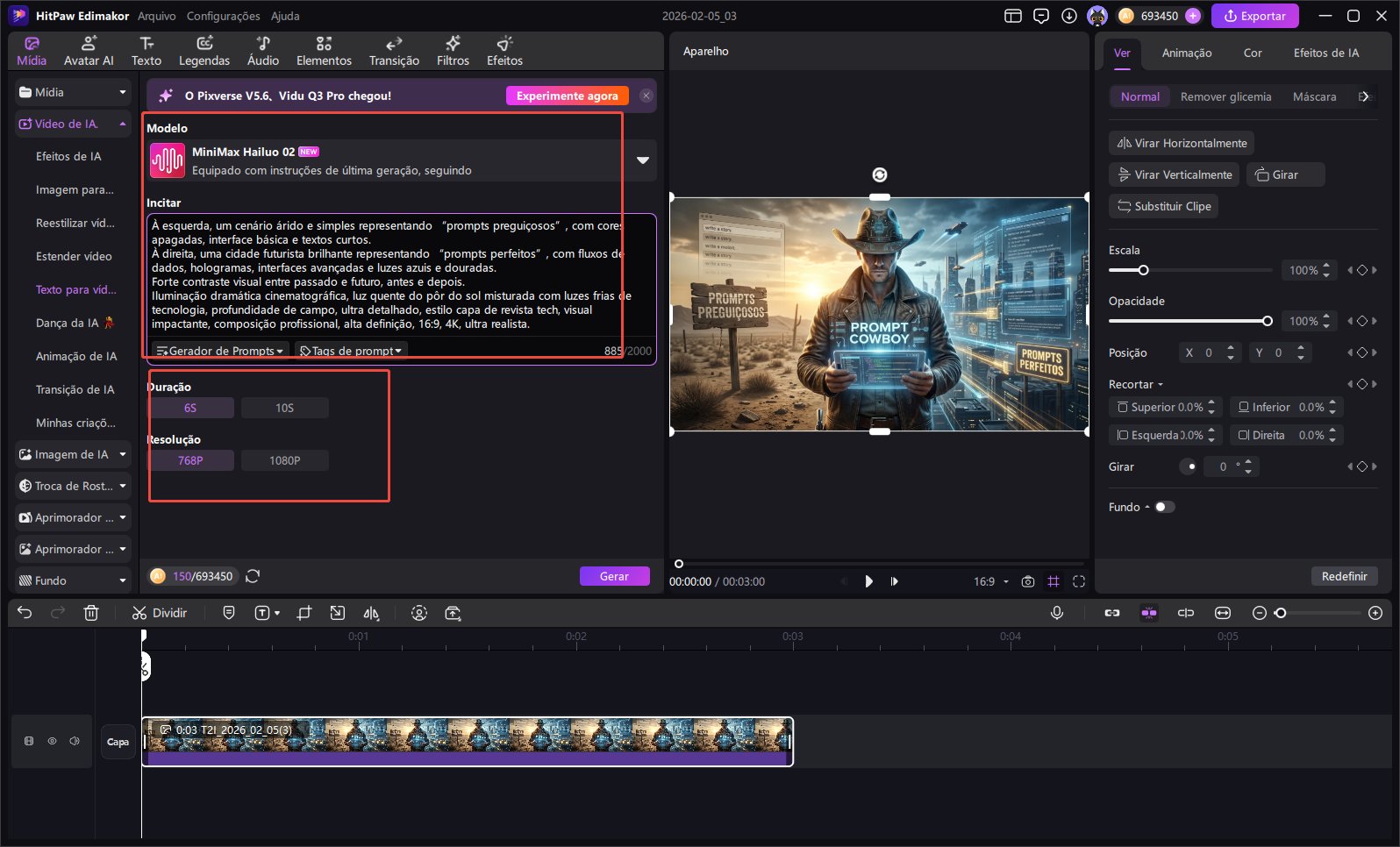prompt de desenho com IA