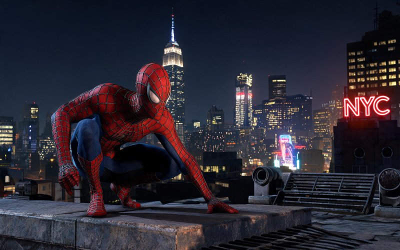  Homem-Aranha realista em New York