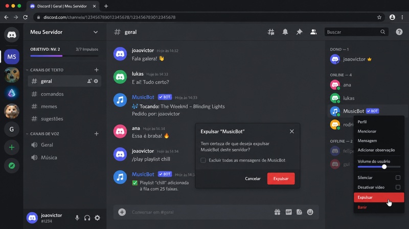remover bot discord pc