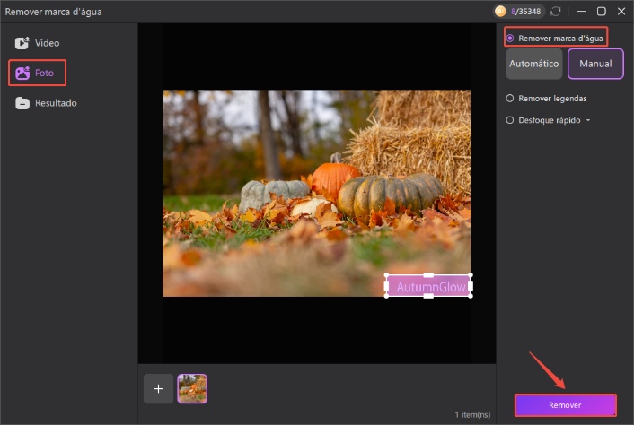 passo 2 de remover marca dágua de foto