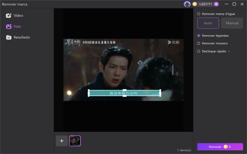 remover legendas de video