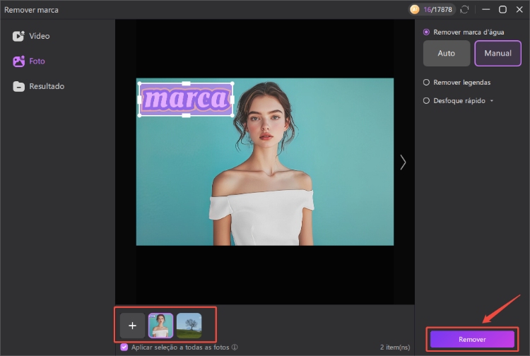 método 3 para remover marca d’água de fotos