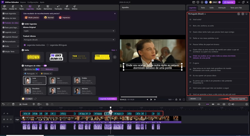 revisar legenda criada
