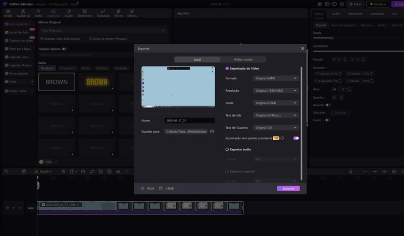 edimakor salvar video jogo de blocos