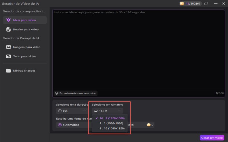 selecionar-estilo-formato-do-video