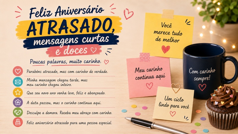 mensagens curtas aniversário