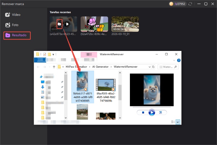 Rremover marca d'água de vídeos do snapchat