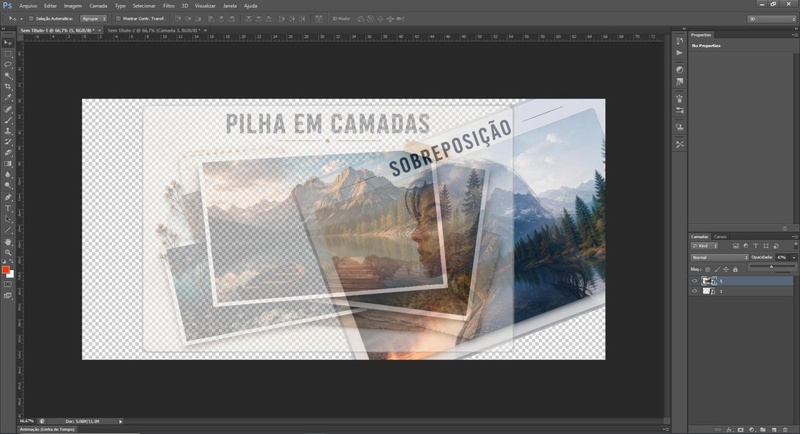 passo 4 opacidade photoshop imagens