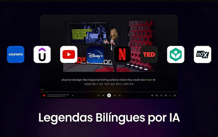 extensão de legendas para chrome