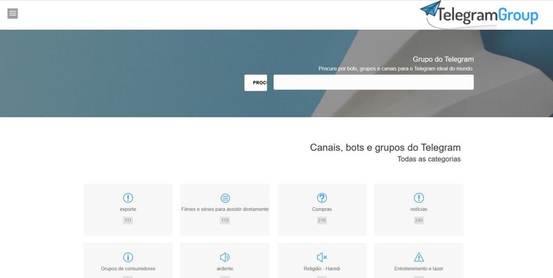 site para encontrar grupos no telegram