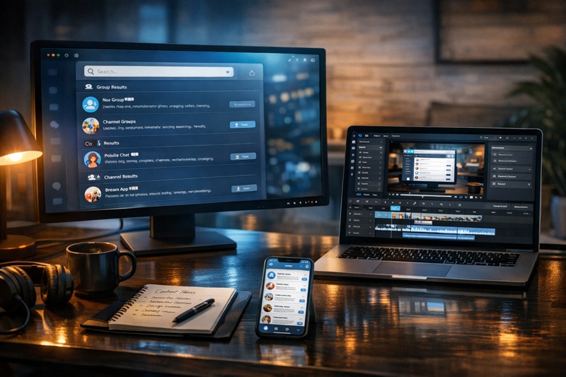 como encontrar grupos no telegram e vídeos