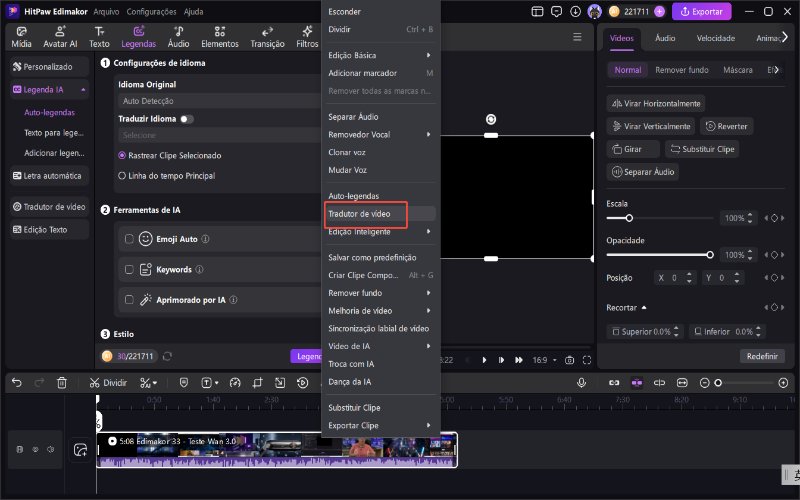 tradutor de video