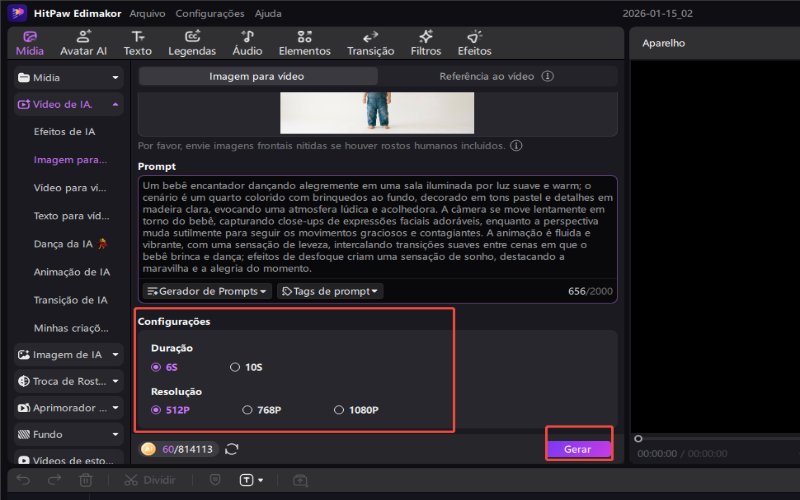 tendência de dança de bebê ai prompt edimakor 2