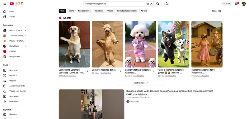 trend cachorro dançando