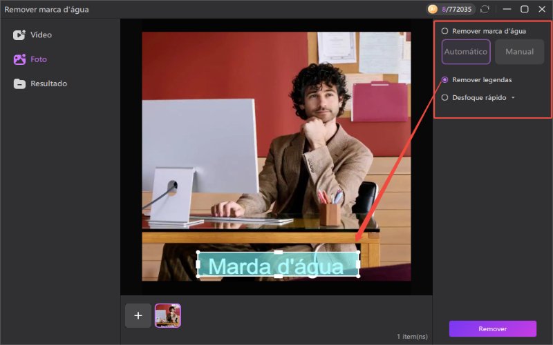 Como remover marcas d'água 3