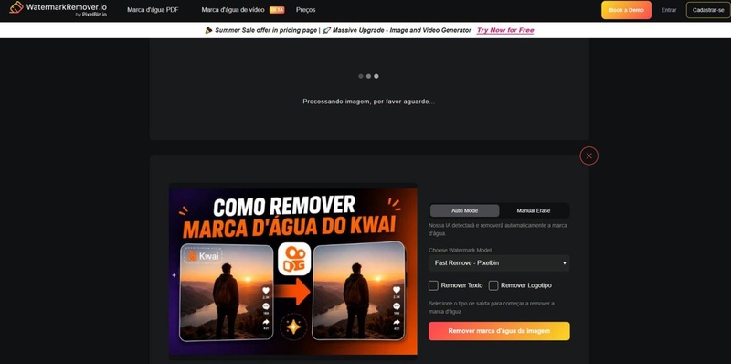 remover logo kwai online