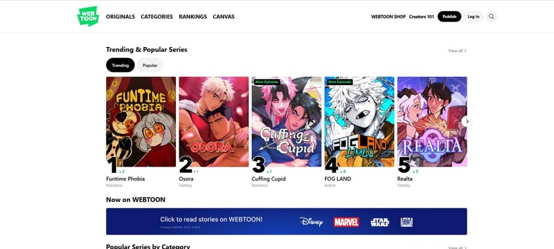 Webtoon manhwa português