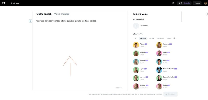 escrever texto narração