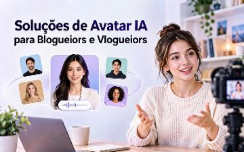 Soluções acessíveis de avatares de IA para blogueiros e vlogueiros