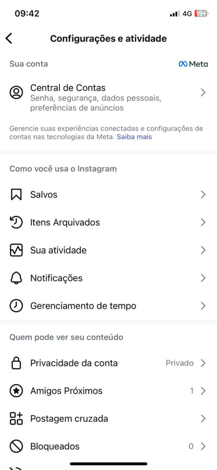 ajustar configurações de vídeo no instagram