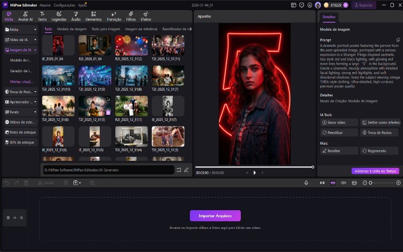 prompt do editor de fotos de IA