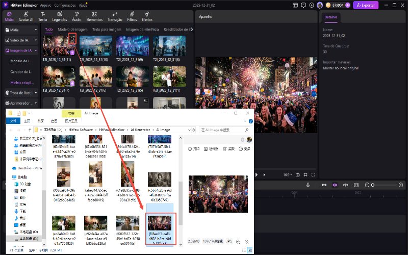 Prompt de foto com IA para o Ano Novo (download)