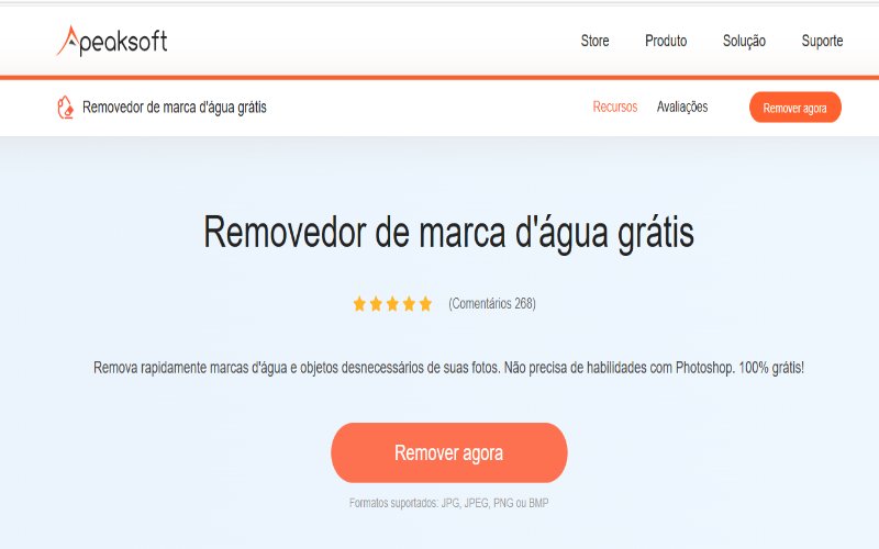 Site gratuito para remoção de marcas d'água 2