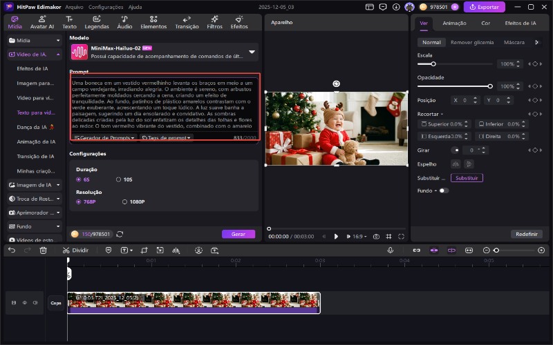 filme do bebê Papai Noel