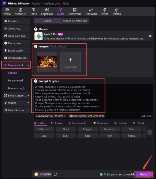 conteúdo de vídeo de natal