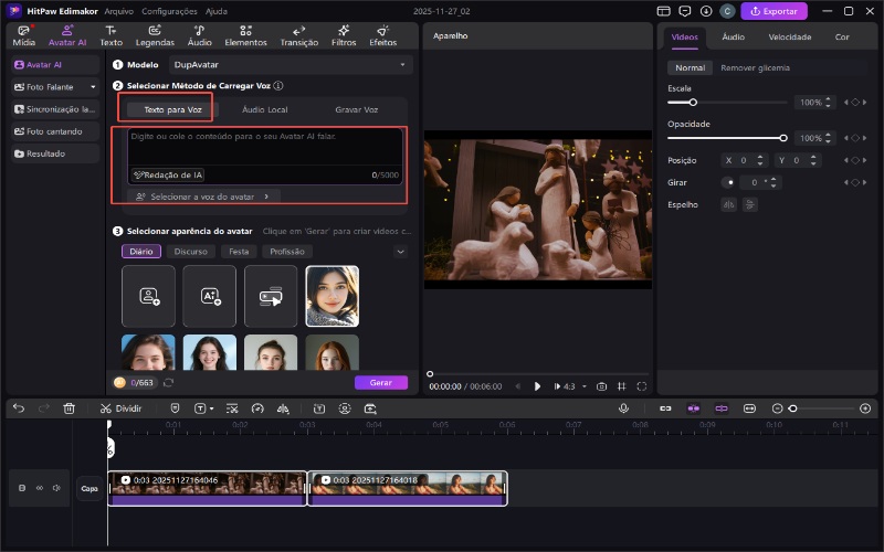 temas de vídeo de Natal