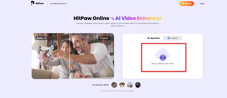 clique para adicionar seu vídeo