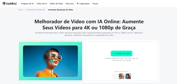 transformar vídeo em 4k gratuito