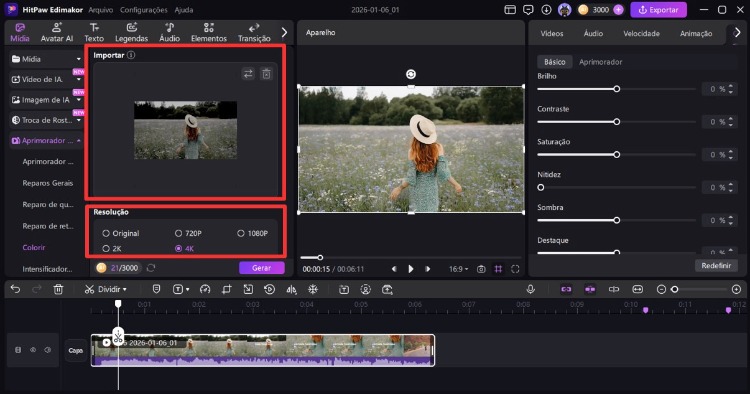 melhorar a qualidade do vídeo no Canva