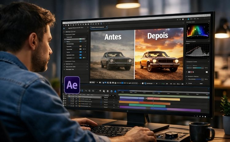 melhorar qualidade de video after effects