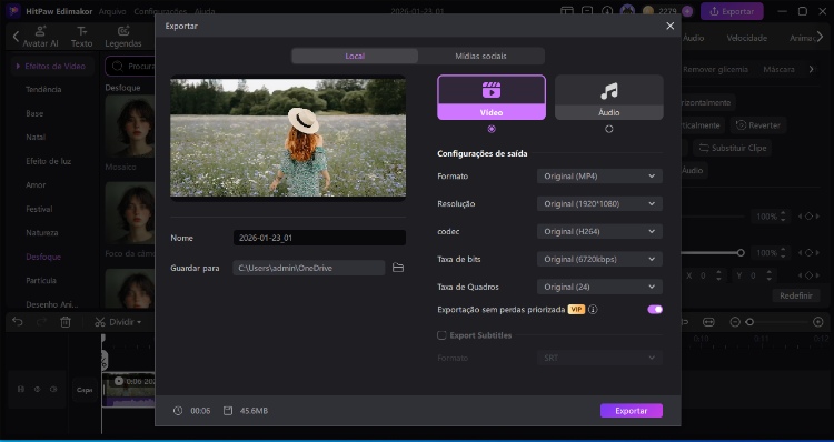 hitpaw edimakor - como dividir a tela no tiktok