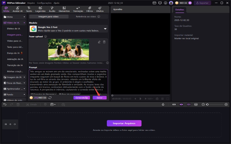 Métodos populares de geração de vídeo por IA 3