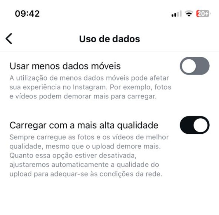 vídeos em alta qualidade no instagram