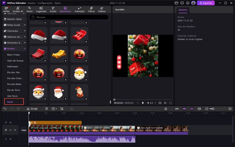 edimakor importa fotos de natal