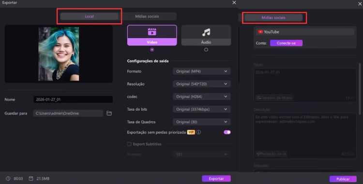 mmelhorar qualidade de video antigo com ia