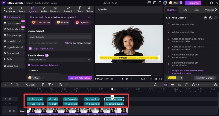 traduza os vídeos baixados em segundos