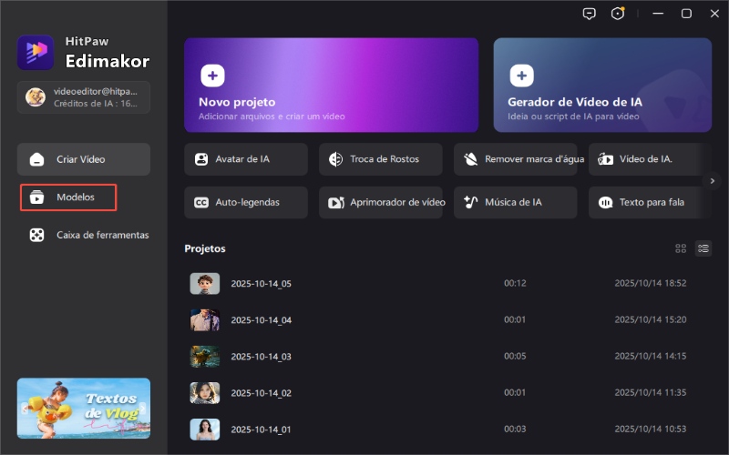 vídeo slideshow Passo 1